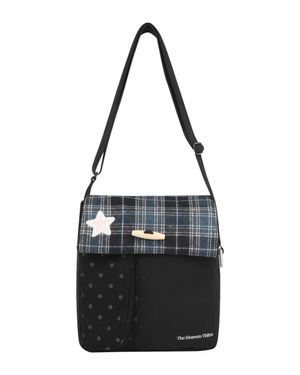 PATCH ARTWORK TOGGLE MINI CROSS BAG (BLACK)