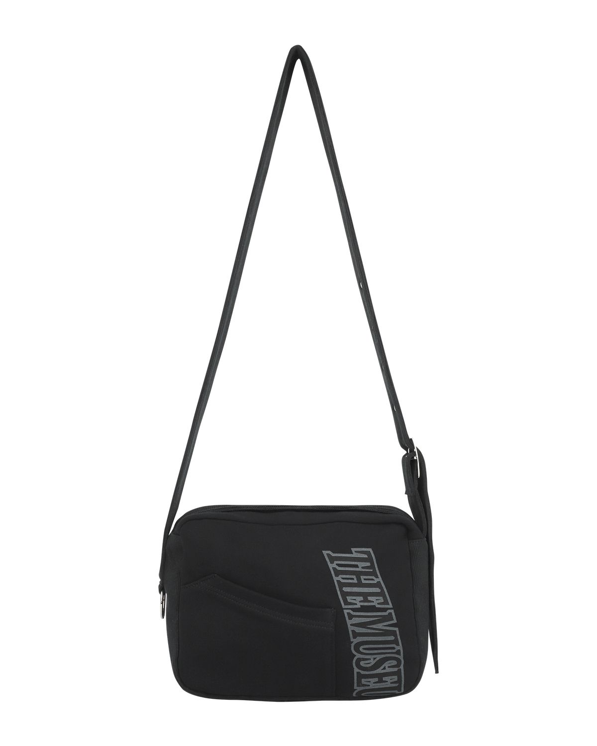 더뮤지엄비지터(THEMUSEUMVISITOR) KANGAROO POCKET MINI CROSS BAG (BLACK)