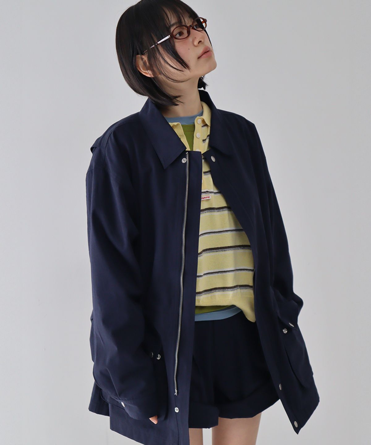 론론(RONRON) LOOSE FIT WORK FIELD JACKET NAVY
