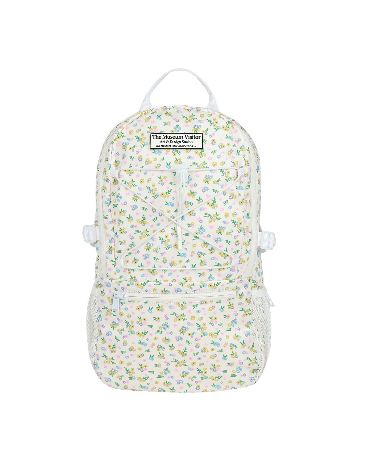 더뮤지엄비지터(THEMUSEUMVISITOR) FLORAL STRING SPORTS BACKPACK (IVORY)