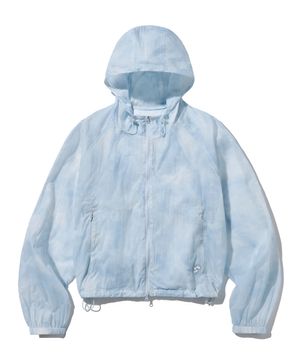 (W) 워터컬러 시어 윈드브레이커-스카이블루