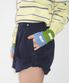 BUTTON ROLL UP SHORTS NAVY