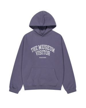 MUSEUM ARCH LOGO SWEAT HOODIE (PURPLE)