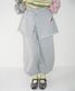 SKIRT LAYERED SWEAT PANTS GREY