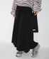 STRAP KNOT LONG SKIRT BLACK