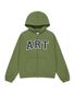 ART APPLIQUE HOODIE ZIP UP (OLIVE)