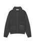 OPENWORK KNIT FULL ZIP UP (CHARCOAL)