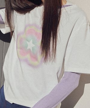 CLOVER HALF SLEEVE T-SHIRT - WHITE