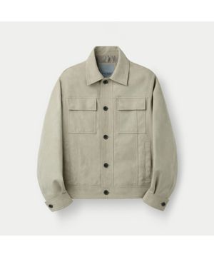 소프트터치 스웨이드 투포켓 점퍼 SAUAS26001GYL