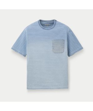 그라데이션 스트라이프 반팔 티셔츠 SATAM26741BUX