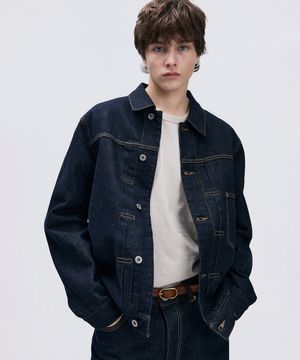아카이브 타입1 인디고 데님 자켓 IEJU6E401N3