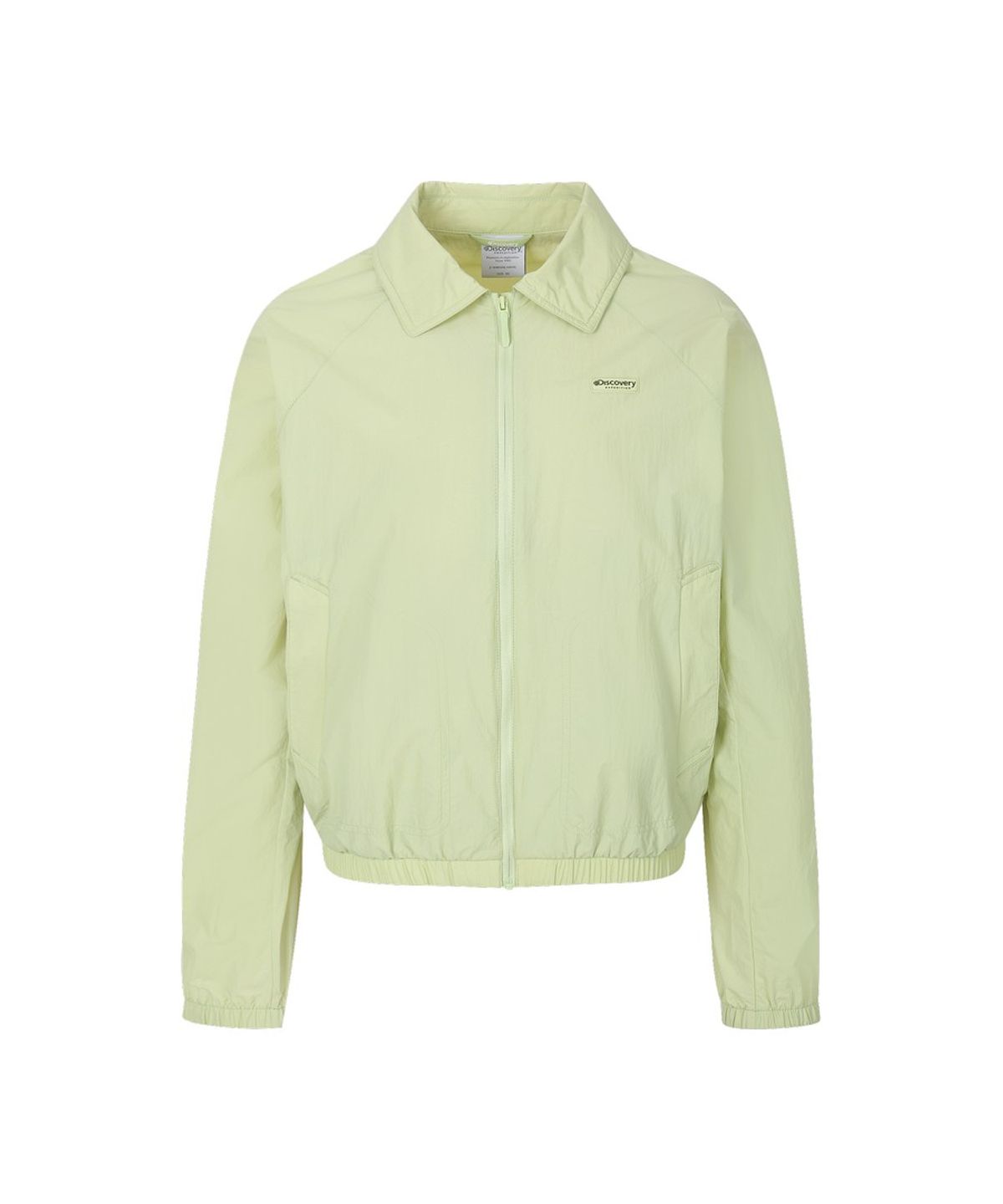 디스커버리 익스페디션(DISCOVERY EXPEDITION) 여성 프레시벤트 카라형 크롭 바람막이 (L.Yellow Green)