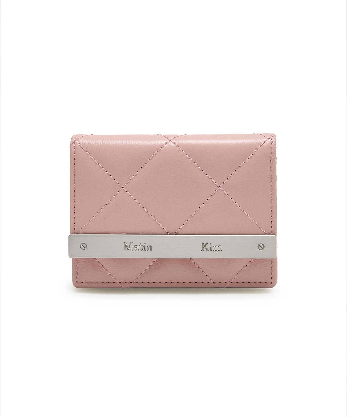 마뗑킴(MATIN KIM) PUFF QUILT WALLET IN PINK - 사이즈 & 후기 | 무신사