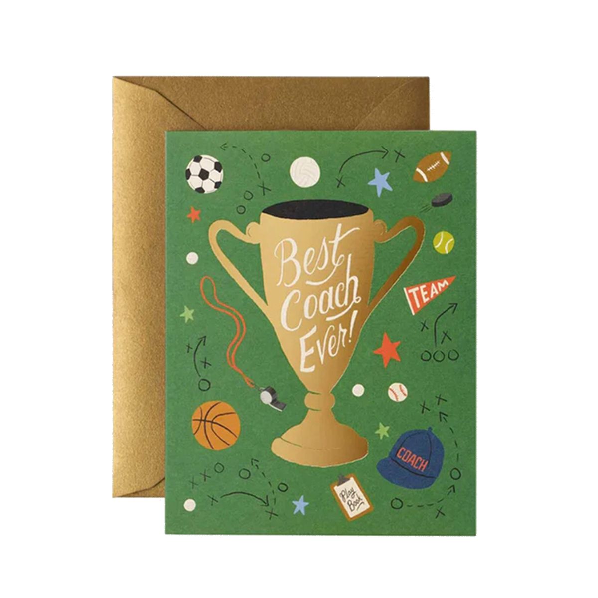 라이플 페이퍼(RIFLE PAPER) Best Coach Ever Card 응원 카드
