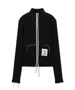 HANDCRAFT SLIM FIT CARDIGAN IN BLACK