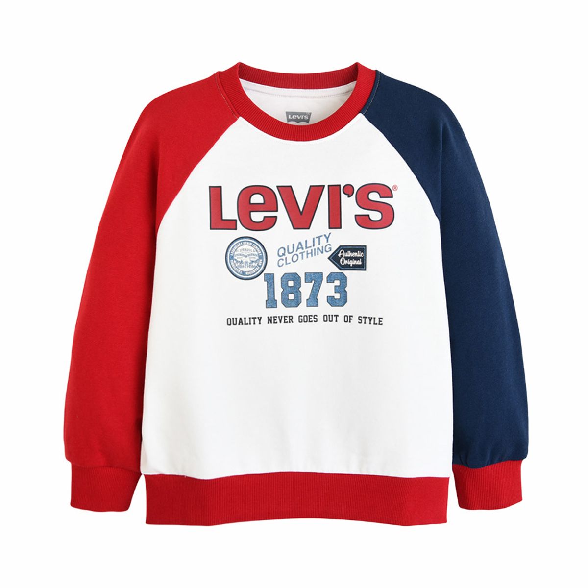 리바이스 키즈(LEVIS KIDS) LVC 라글란 오리지널 풀오버 (토들러) 화이트