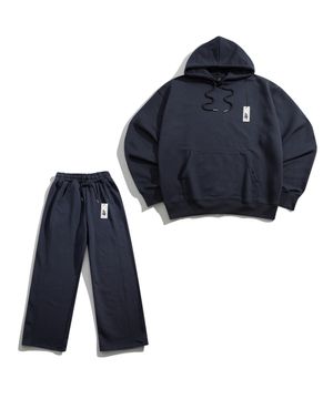 컴포트 미드웨이트 스웻 후드티 셋업 HAR1060 험블네이비