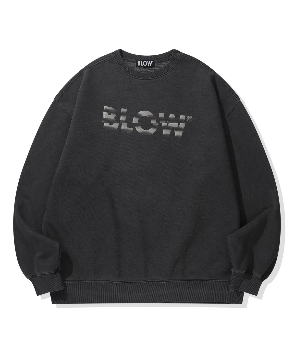 블로우(BLOW) PIGMENT LENTICULAR LOGO SWEATSHIRT