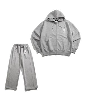 컴포트 미드웨이트 스웻 후드집업 셋업 HAR1061 스탠다드멜란지