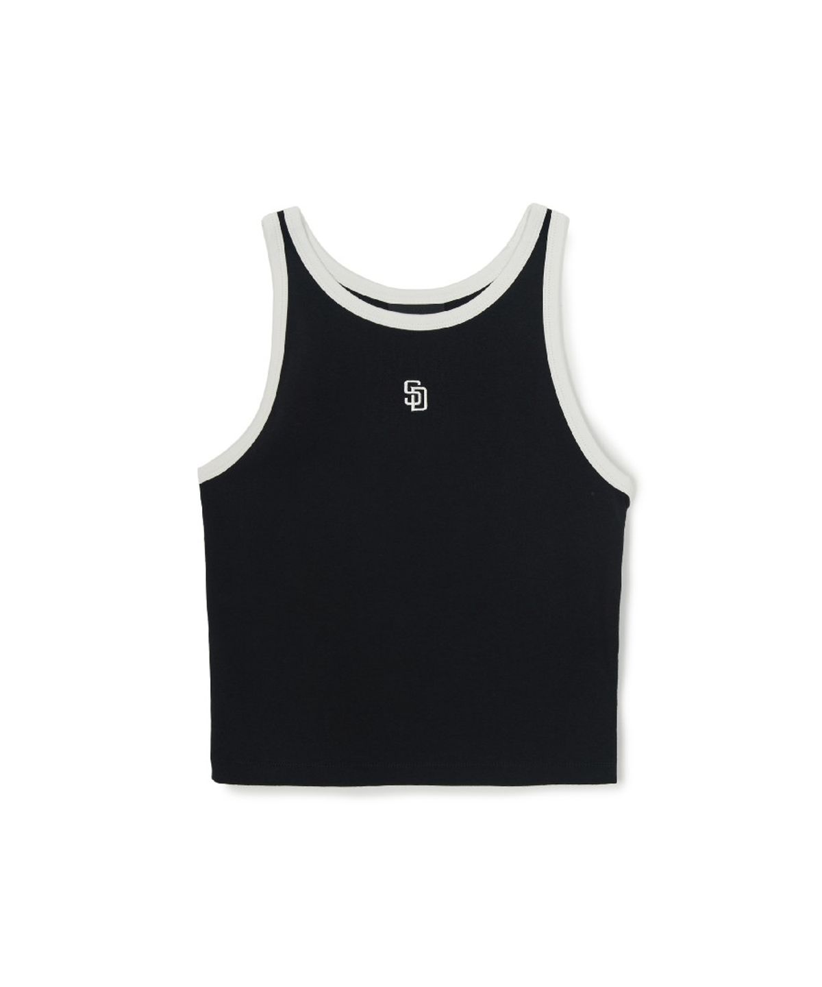 엠엘비(MLB) 여성 베이직 링거 크롭 나시 티셔츠 SD (Black)