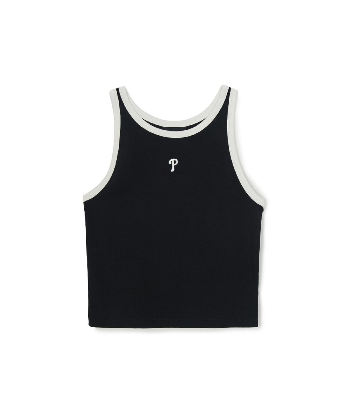 엠엘비(MLB) 여성 베이직 링거 크롭 나시 티셔츠 PHI (Black)