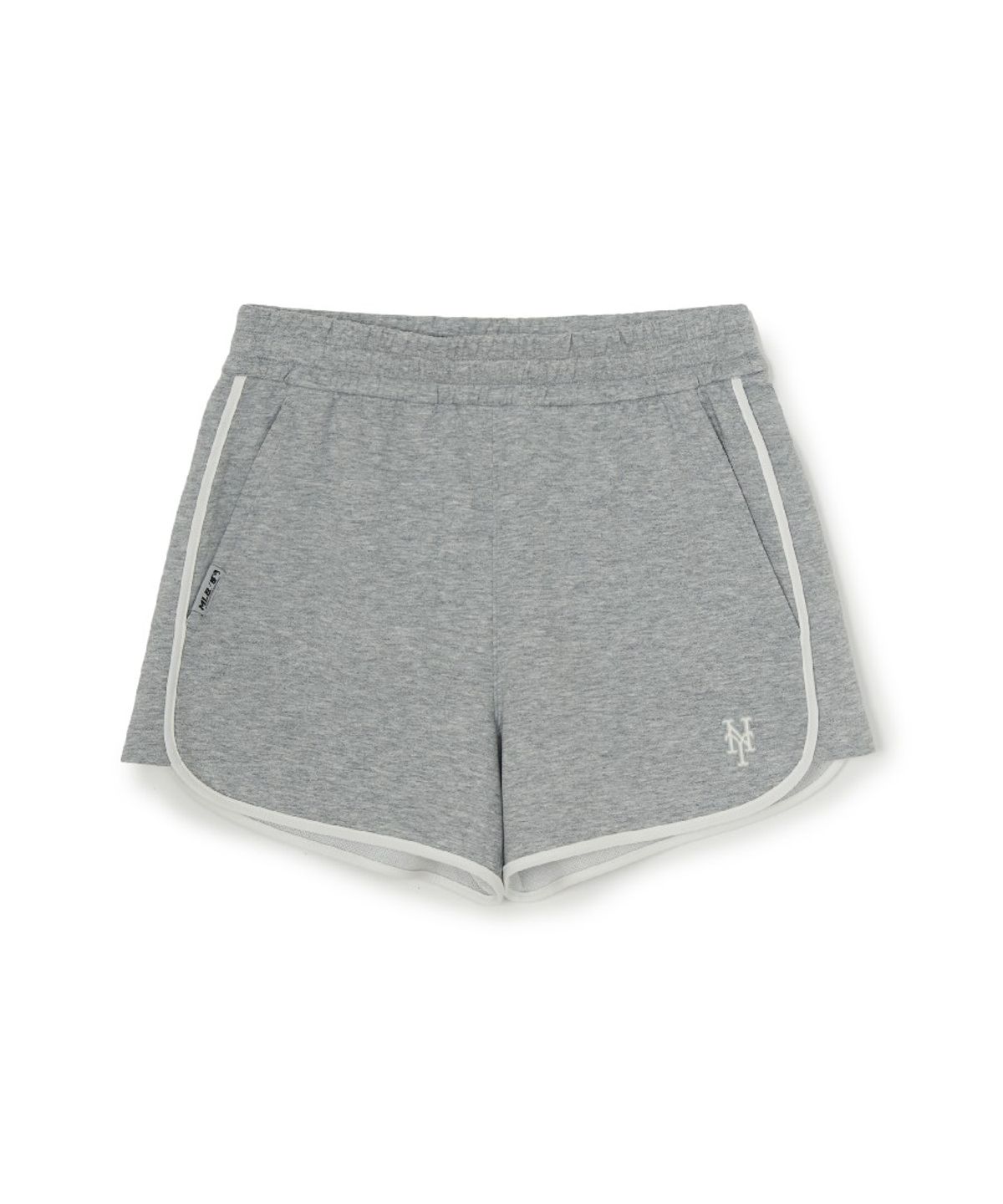 엠엘비(MLB) 여성 베이직 스몰로고 러닝 돌핀 팬츠 NYM (Melange Grey)