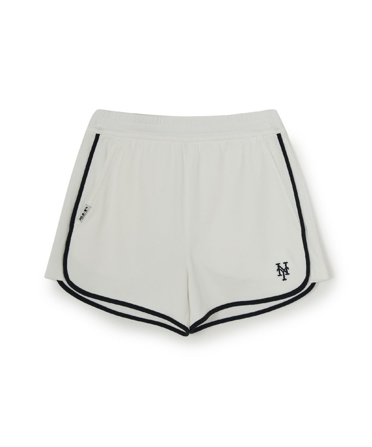 엠엘비(MLB) 여성 베이직 스몰로고 러닝 돌핀 팬츠 NYM (Ivory)