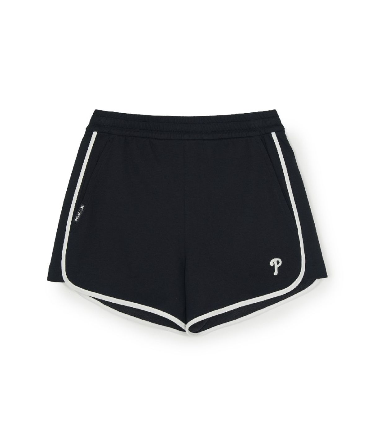 엠엘비(MLB) 여성 베이직 스몰로고 러닝 돌핀 팬츠 PHI (Black)
