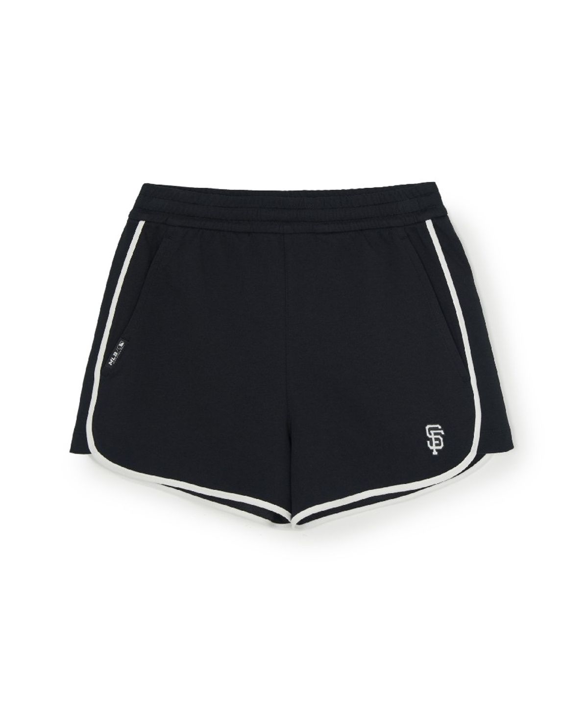 엠엘비(MLB) 여성 베이직 스몰로고 러닝 돌핀 팬츠 SF (Black)