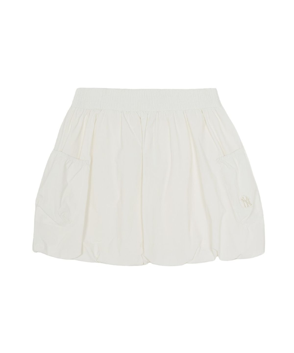 엠엘비(MLB) 여성 경량 코튼터치 벌룬 카고 미니스커트 NY (Ivory)