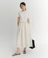 KANE CONTRAST COCOON DRESS (IVORY)