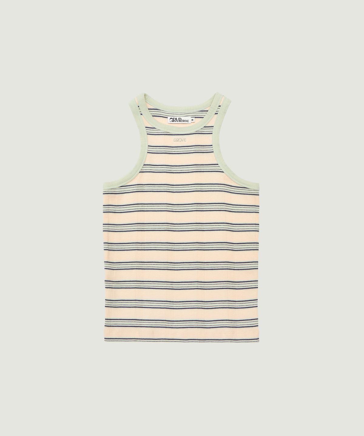 그로브(GROVE) NANCY STRIPE SLEEVELESS (PEACH)