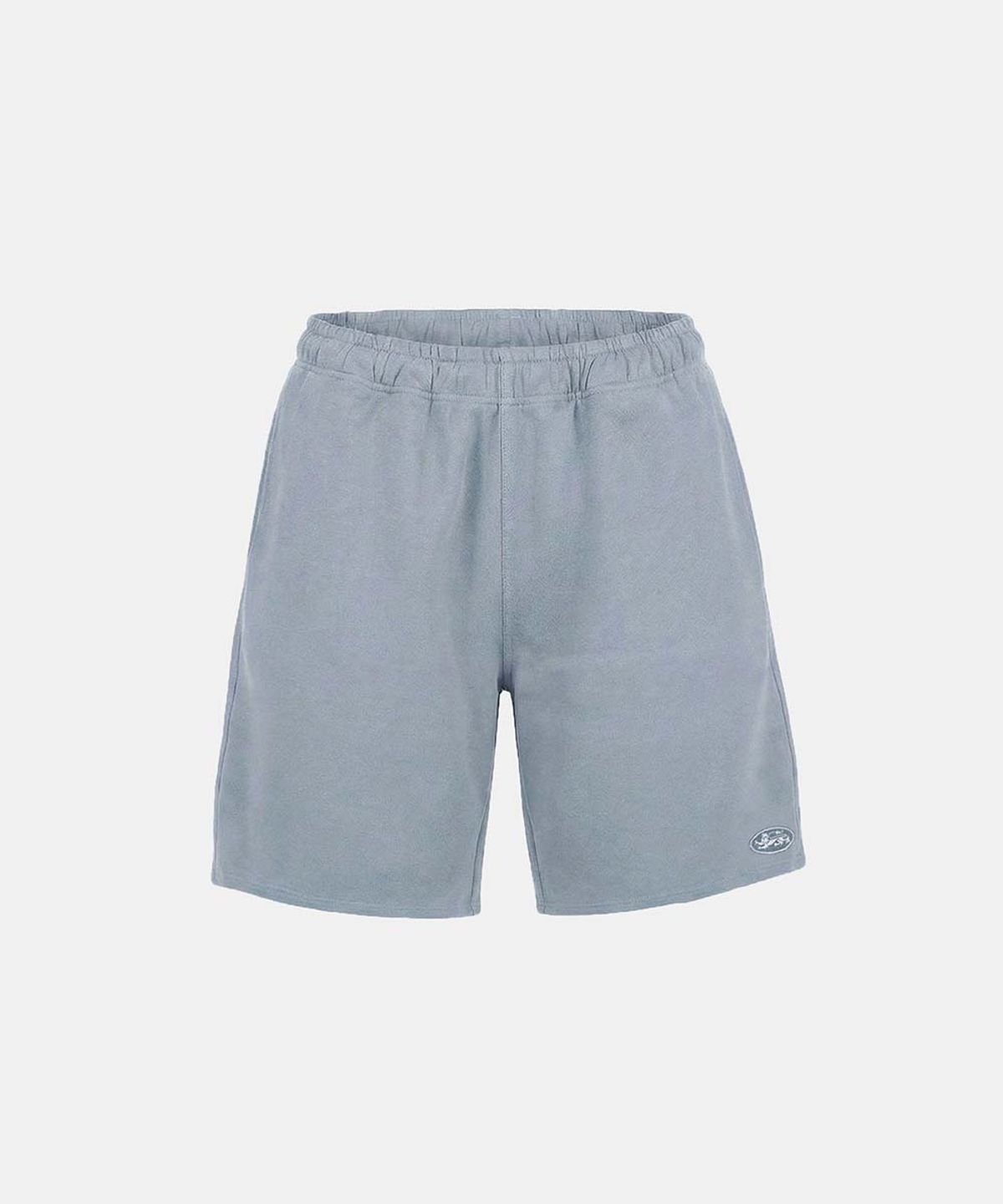 배드블러드(BADBLOOD) BS Soft Terry 7-Inch Shorts - Light Blue