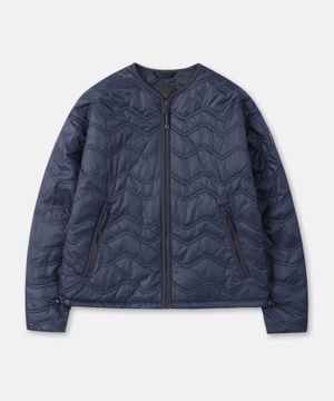 여성 키퍼 넥리스 패딩 재킷 TVJJS26412NAY