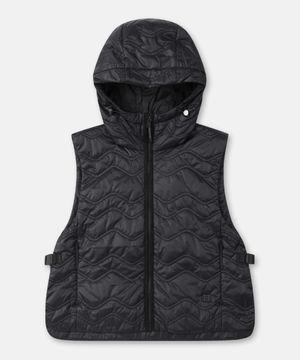 여성 키퍼 크롭 후드 인슐레이션 베스트 TVVAS26402BLK