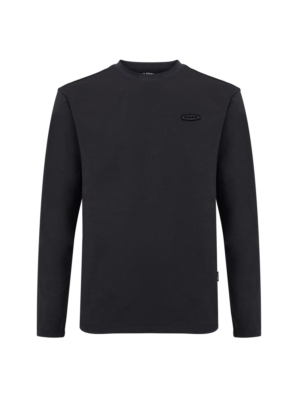 아이더(EIDER) ECRU (에크루) 남성 잠재권축 긴팔 라운드 티셔츠_Charcoal