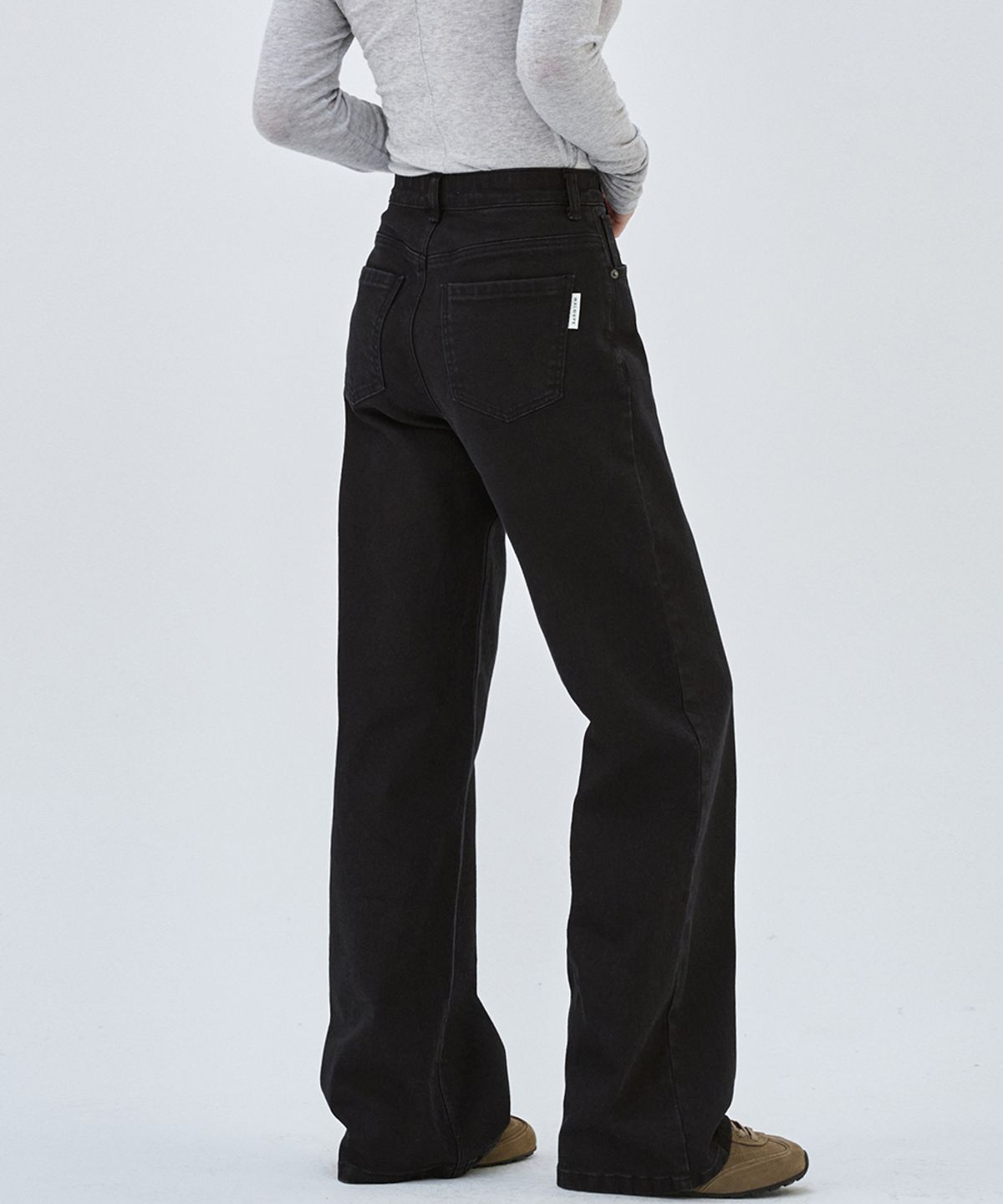 마롭(MALOUPE) 9157 소프트 칼라데님 팬츠 (블랙)