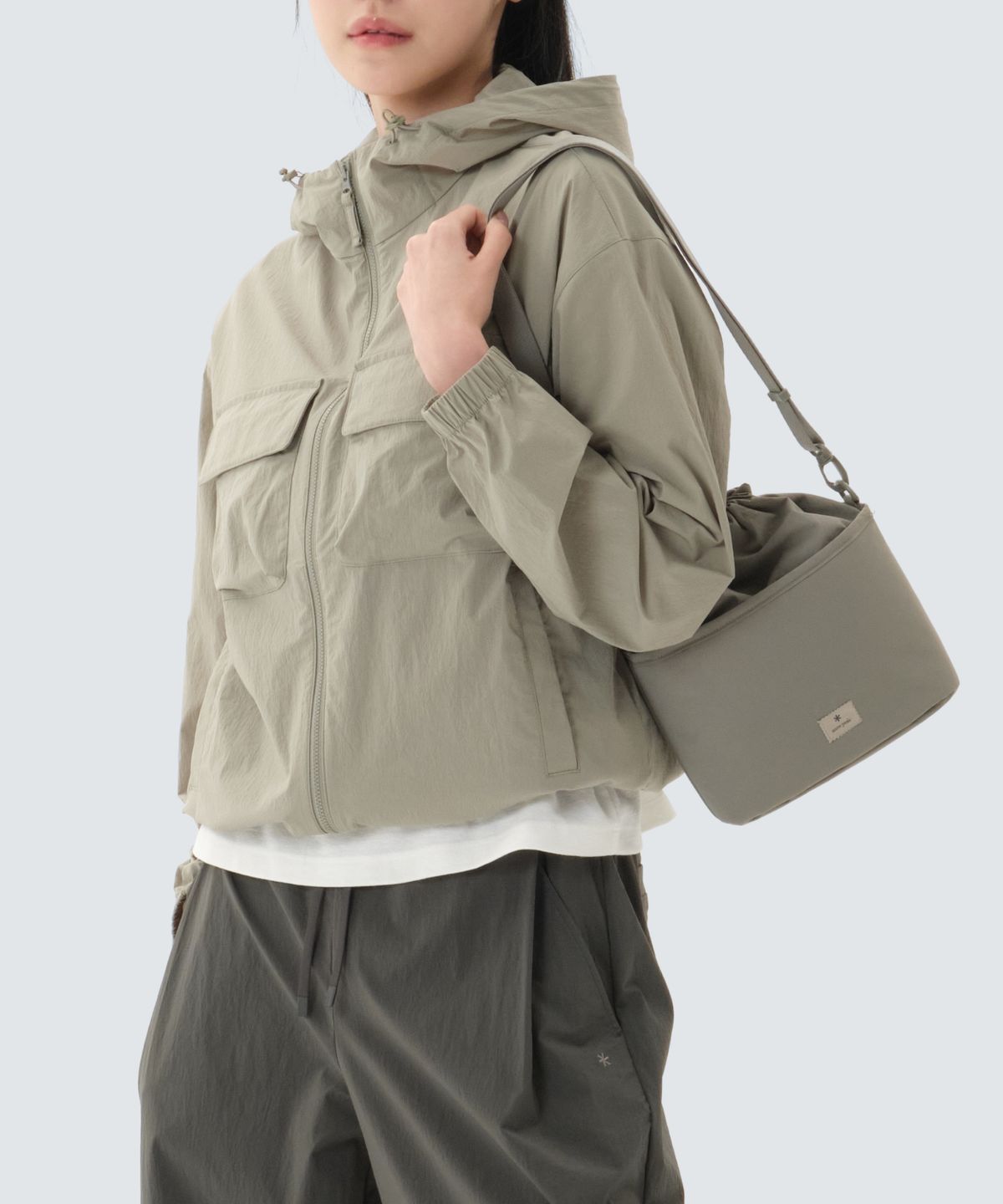 스노우피크 어패럴(SNOWPEAK APPAREL) 캠플 스몰 버킷백 2.5L (S26SWCBB16) Vintage Gray