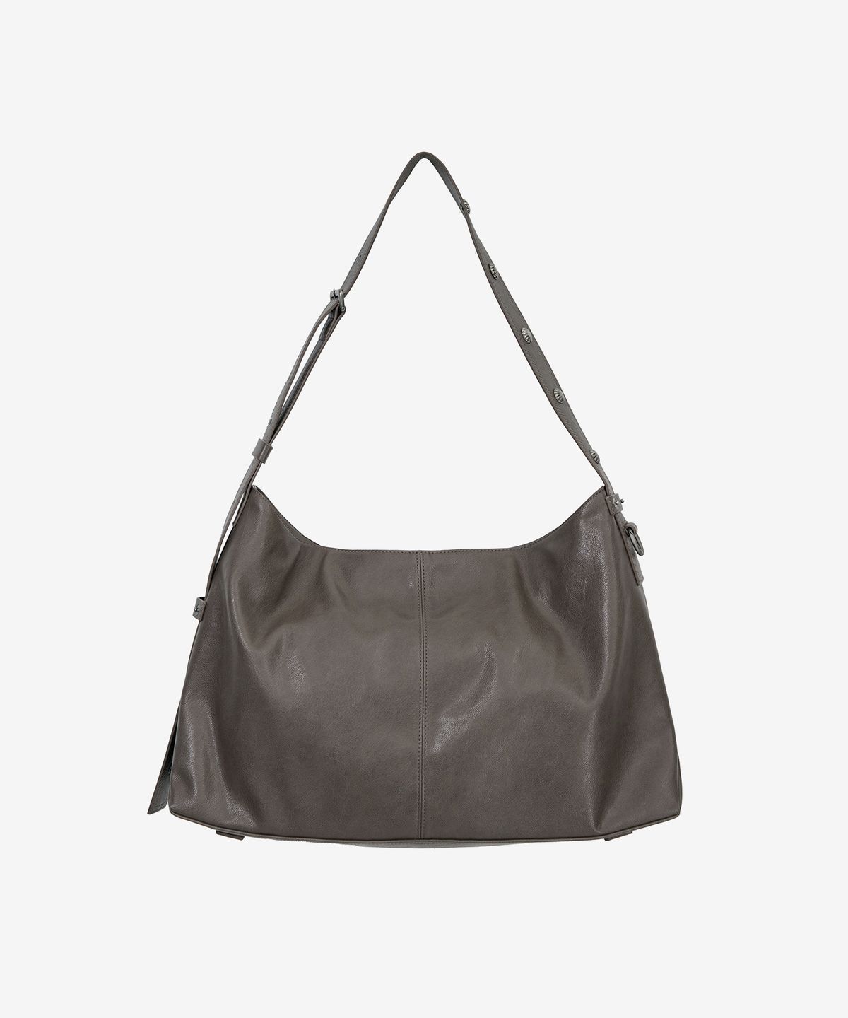 인사일런스 우먼(INSILENCE WOMEN) 스터드 스트랩 백 GREY BROWN