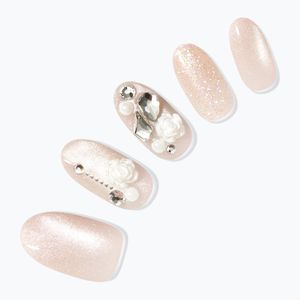 데싱디바 매직프레스 로즈 피즈 (아몬드) 네일팁