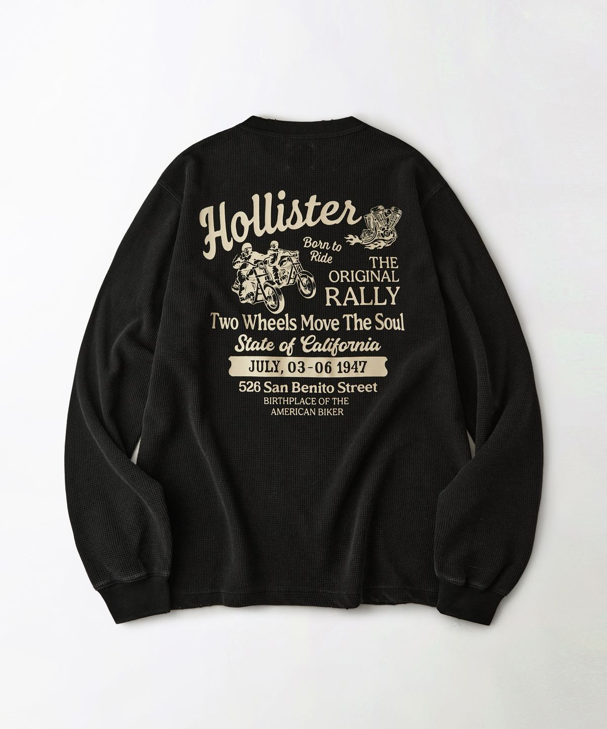 아웃스탠딩(OUTSTANDING) MOT SERIES LONG SLEEVE(HOLLISTER)_VINTAGE BLACK