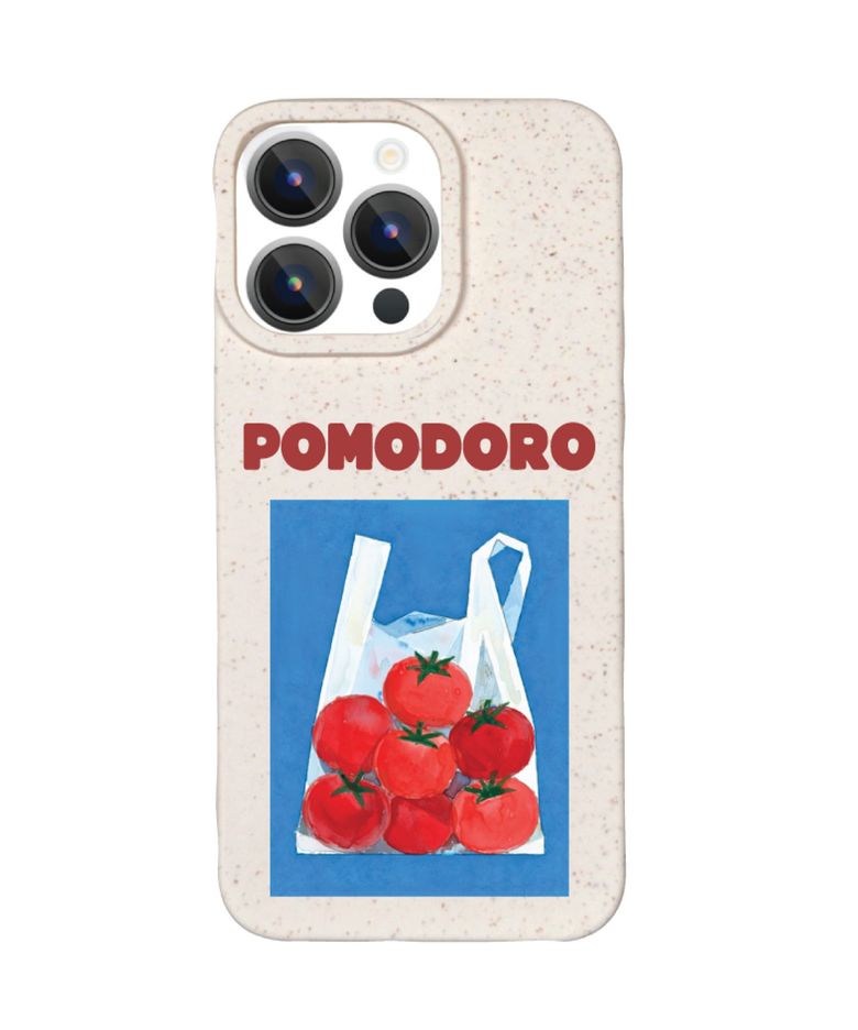 밀짚으로부터 유래한 폰케이스 pomodoro