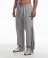 이지 커브드 트랙 스웨트 팬츠 (Melange Gray)
