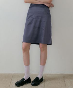 BATD SATIN MIDI SKIRT VERY PERI