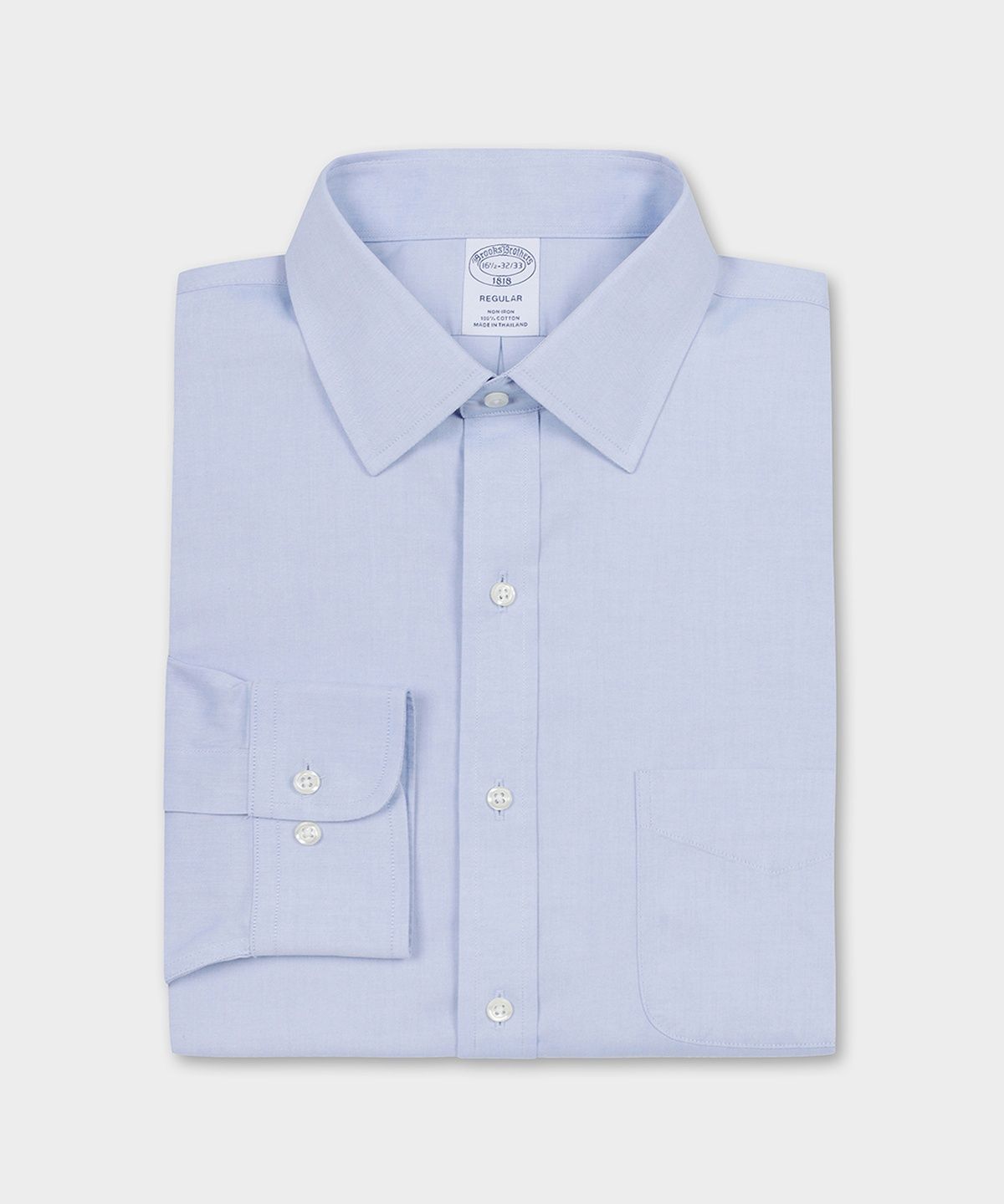 브룩스 브라더스(BROOKS BROTHERS) 레귤러핏 논아이론 에인즐리 드레스셔츠 (라이트블루) (BBTSMF0096)