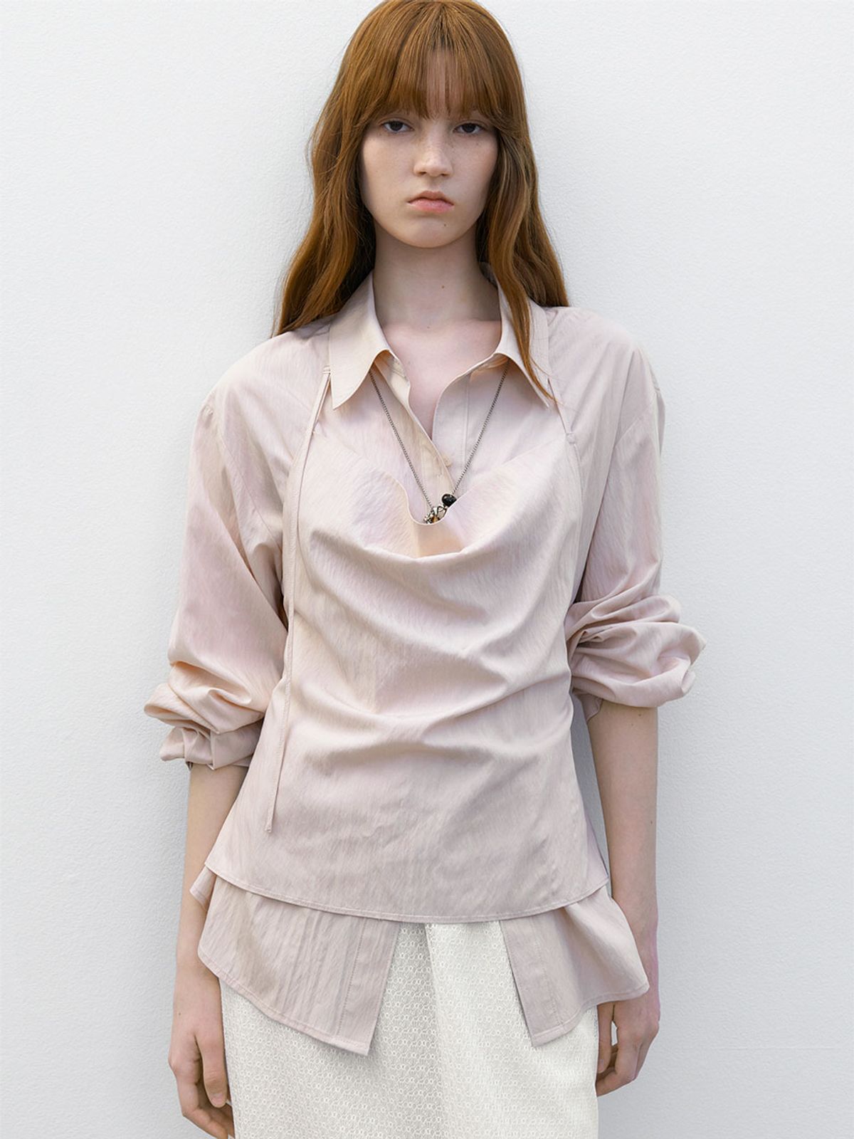 아틀리에 나인(ATELIER NAIN) N HALTER SLEEVELESS LAYERED BLOUSE (BL-4404)