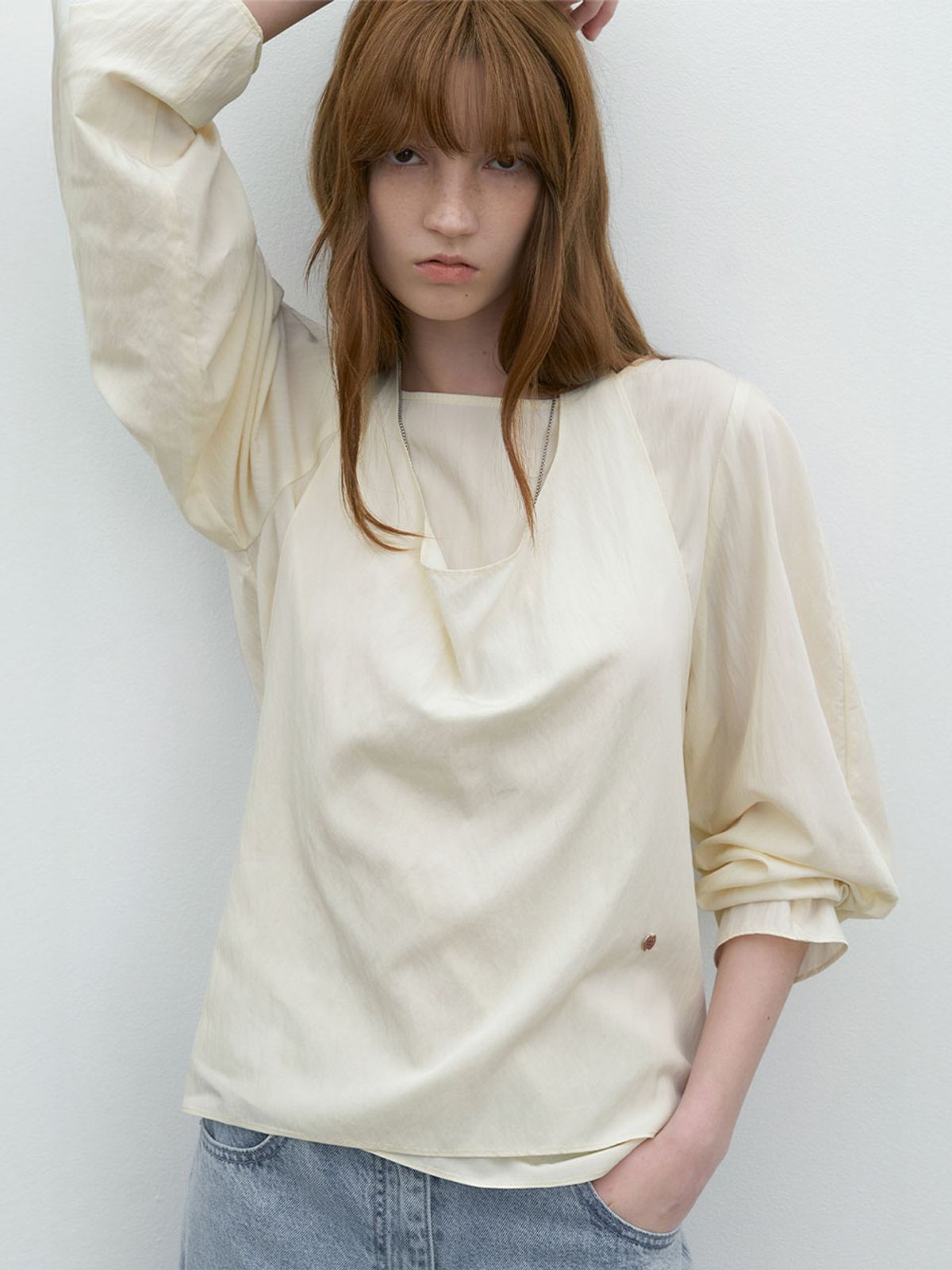 아틀리에 나인(ATELIER NAIN) HALTER NECK LAYERED TOP SET S (BL-4389)