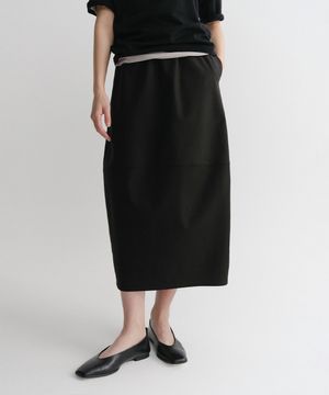 COCOON BANDING SKIRT (BLACK)