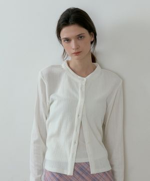 BATD CARDIGAN WITH SLEEVELESS WHITE