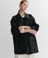 LINEN TUCK VOLUME JACKET (BLACK)